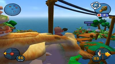 Кадры из игры Worms 3D